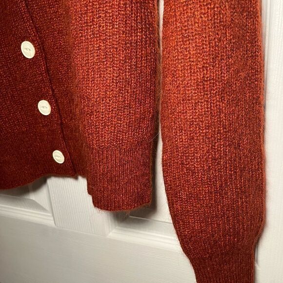 Rag & Bone NWT Liana Rust Merino Wool Blend  Cardigan in Rust Size XXS - Picture 5 of 7